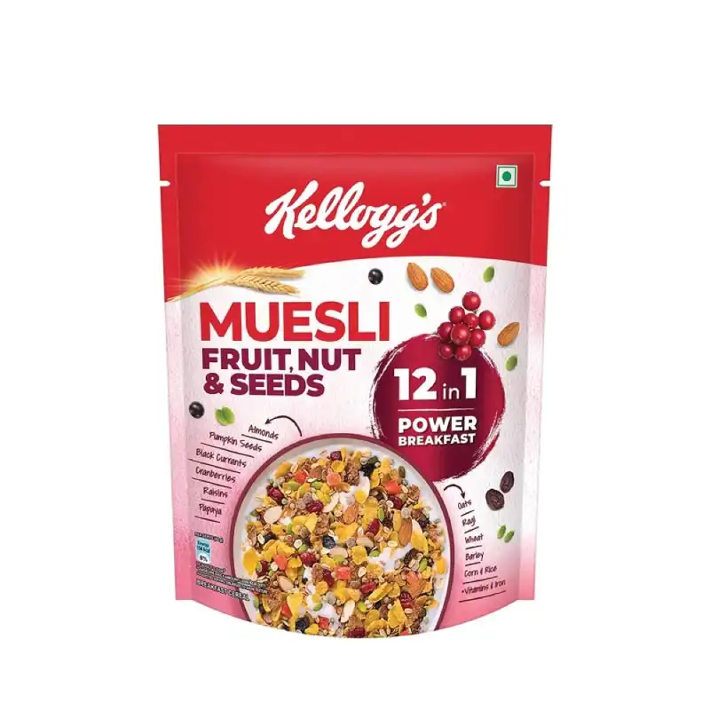 Kellogg's Muesli Fruit Nut & Seeds Breakfast Cereal 500gm